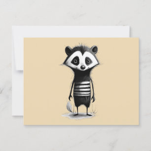 Dachs badger postkarte