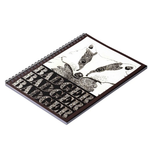 Dachs-Dachs-Dachsnotizbuch (a287) Notizblock (Linke Seite)