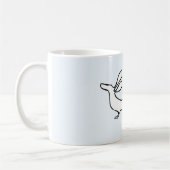 Dachs EinLine-Illustrations-Tasse Kaffeetasse (Links)