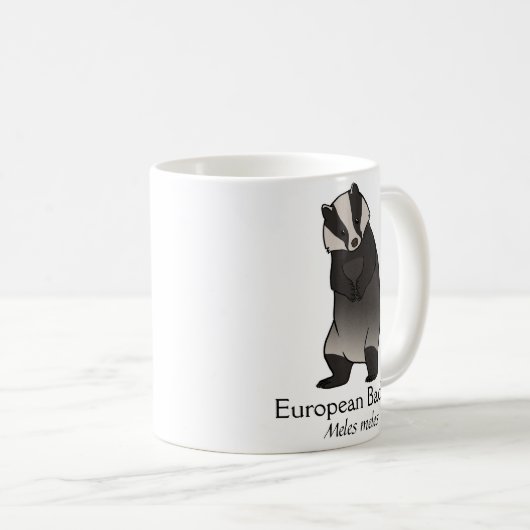Dachs gegen Dachs-Tasse Kaffeetasse (VorderseiteRechts)