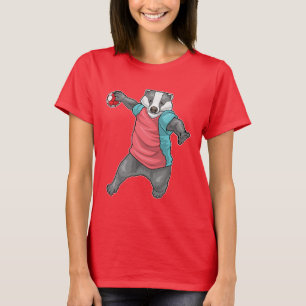 Dachs Handballspieler Handball T-Shirt