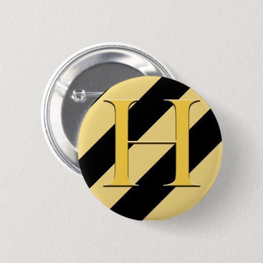 Dachs-Haus-Abzeichen Button (Vorne & Hinten)