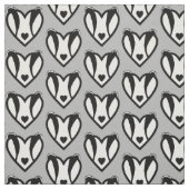 Dachs-Herz Stoff (Muster)