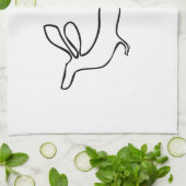 Dachs Illustrationstuch Küchentuch (Gefaltet)