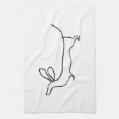 Dachs Illustrationstuch Küchentuch (Vertikal)