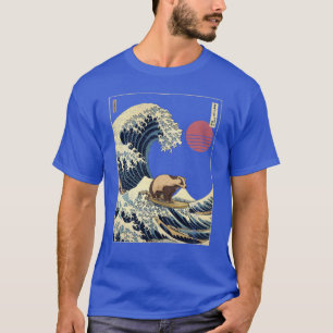 Dachs Kanagawa Japanisches Surfwelle Mädchen T-Shirt