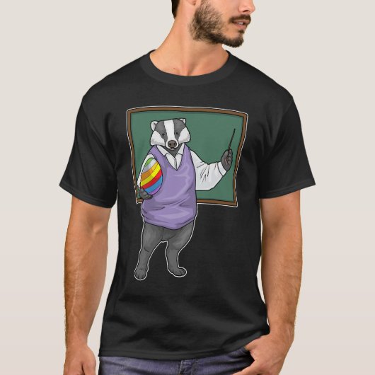 Dachs-Oster-Lehrer T-Shirt (Vorderseite)
