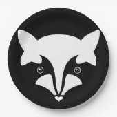 Dachs-Papierplattierer Pappteller (Vorderseite)