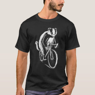 Dachs Tier Fahrrad Kleidung Kunst Radfahrer Gesche T-Shirt