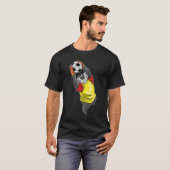 Dachs-Torhüter-Fußball T-Shirt (Vorne ganz)