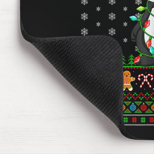 Dachs Weihnachtslichter Lustiger Weihnachtsmann Hä Mousepad (Ecke)