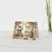 Dachs Werkzeugschuppen-Werkstatt | Opa Karte (Vorderseite)