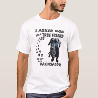 Dachsador Quote Mama, Weinerdor Vater, Dackel Labr T-Shirt