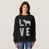 Dachsbracke Love 1 Sweatshirt (Vorne ganz)