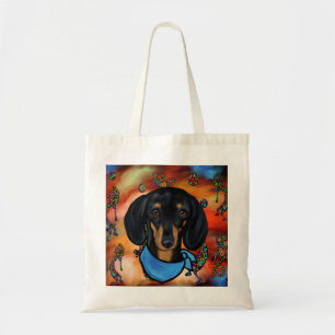 DACHSCHUND SÜDWESTLICHE KUNST TRAGETASCHE