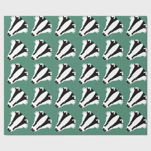 Dachse Geschenkpapier (Saum)