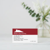 Dachservice Moderne Dachterrasse Business Cards Visitenkarte (Stehend Vorderseite)