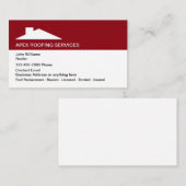 Dachservice Moderne, einfache Visitenkarten Visitenkarte (Vorne/Hinten)