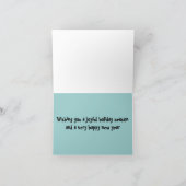 Dachshing vollständig feiertagskarte (Innenseite)