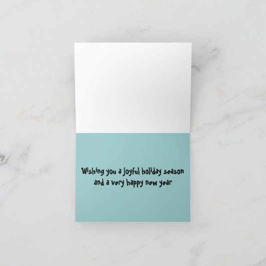 Dachshing vollständig feiertagskarte (Innenseite)