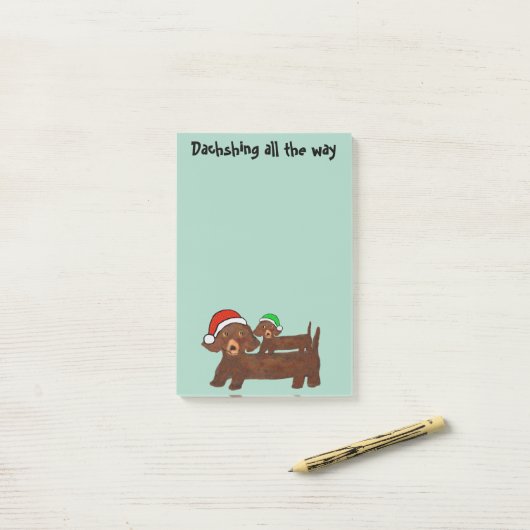 Dachshing vollständig Posten-it® Anmerkungen Post-it Klebezettel (Auf Schreibtisch)