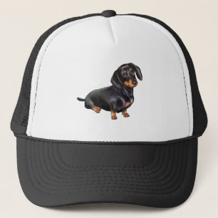 Dachshund (A) - Schwarz und Braun Truckerkappe