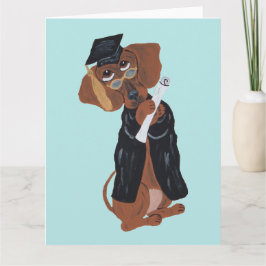 Dachshund Absolvent Karte