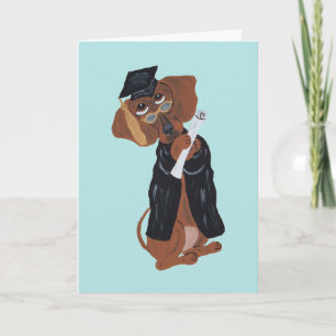 Dachshund-Absolvent Karte