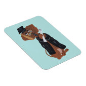 Dachshund Absolvent Magnet (Rechte Seite)