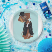 Dachshund-Absolvent Pappteller (Party)