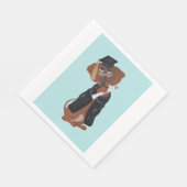 Dachshund Absolvent Serviette (Ecke)