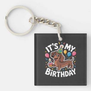 Dachshund Alles Gute zum Geburtstag Schlüsselanhänger