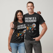 Dachshund Anatomie Diagramm T-Shirt (Unisex)