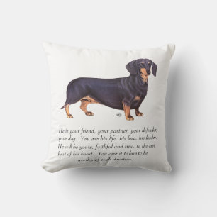 Dachshund-Andenken - Männlich Kissen