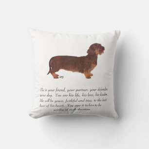 Dachshund-Andenken - Männlich Kissen
