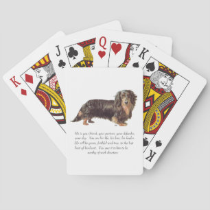 Dachshund-Andenken - Männlich Spielkarten