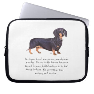 Dachshund-Andenken - Weiblich Laptopschutzhülle