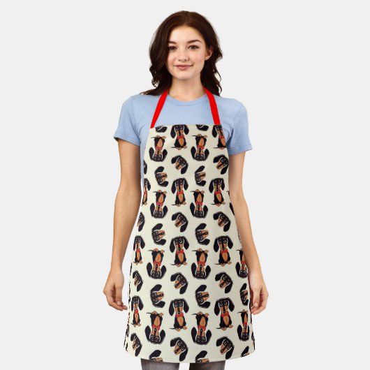 Dachshund Apron Schürze (Getragen)