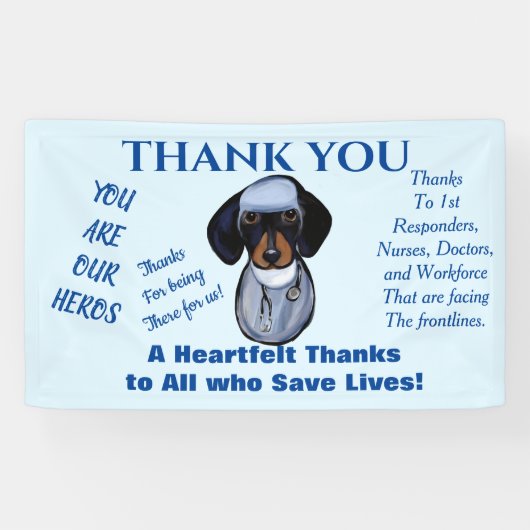 Dachshund-Arzt Banner (Horizontal)