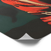 Dachshund Astronaut Poster, Dachshund Retro Print Poster (Ecke)