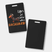 Dachshund Ausweis (Vorder- & Rückseite)