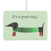 Dachshund Auto  Autolufterfrischer (Rückseite)