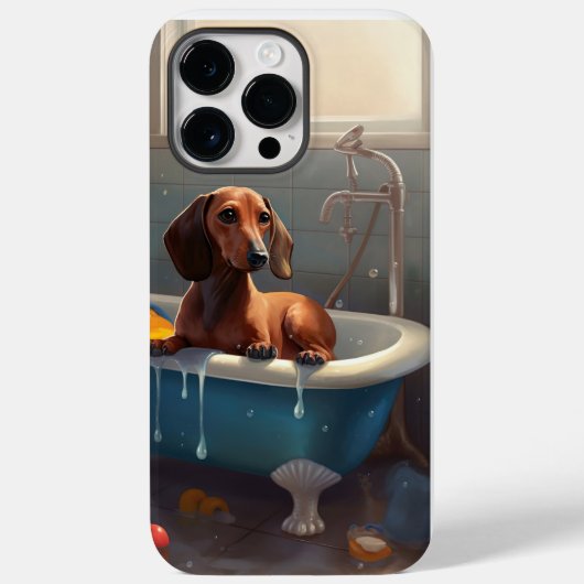 Dachshund Badezeit Spaß  Case-Mate iPhone Hülle (Rückseite)