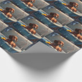 Dachshund Badezeit Spaß Geschenkpapier (Ecke)