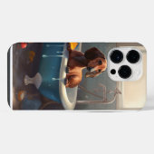 Dachshund Badezeit Spaß  iPhone Hülle (Rückseite (Horizontal))