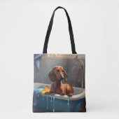 Dachshund Badezeit Spaß Tasche (Vorderseite)