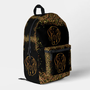 DACHSHUND  BEDRUCKTER RUCKSACK