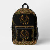 DACHSHUND BEDRUCKTER RUCKSACK (Vorderseite)