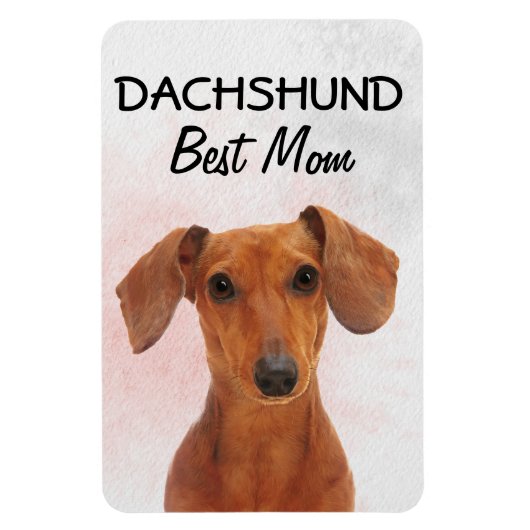 Dachshund Beste-Mutter-Magnet Magnet (Vertikal)