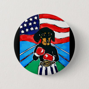 Dachshund Boxer Button
